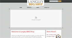 Desktop Screenshot of langleybbqshop.com